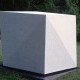 Cubo Centrifugo-Centripeto Carraramarmor, 1986 Konstmuseets park i Norrköping Foto: Gert Marcus
